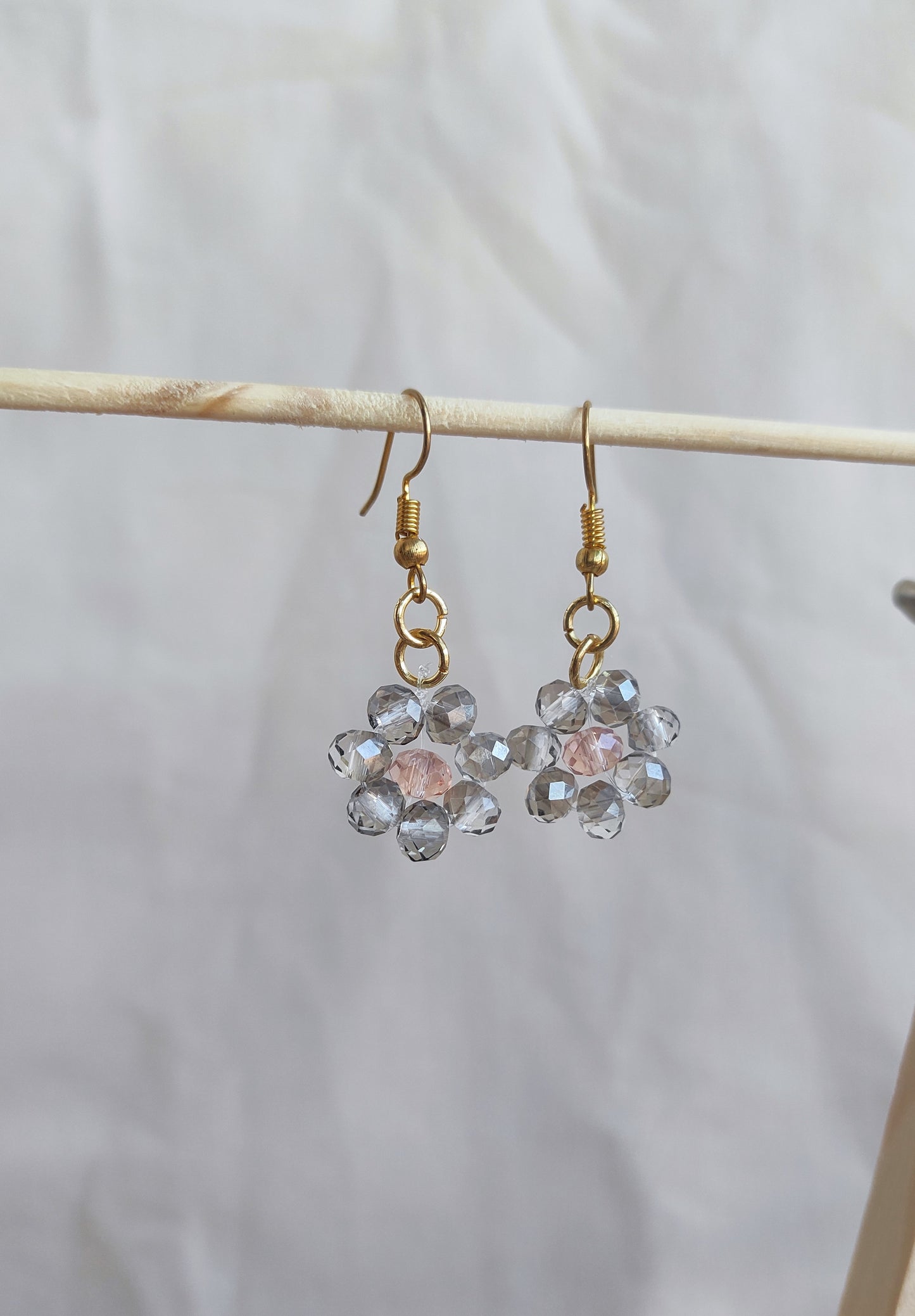Brinco Flor de Cristal